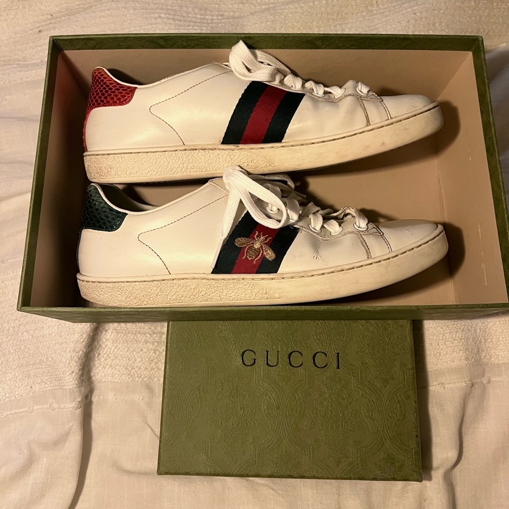 🧚SOLD on Depop🧚Gucci Sneakers with original box and new original laces